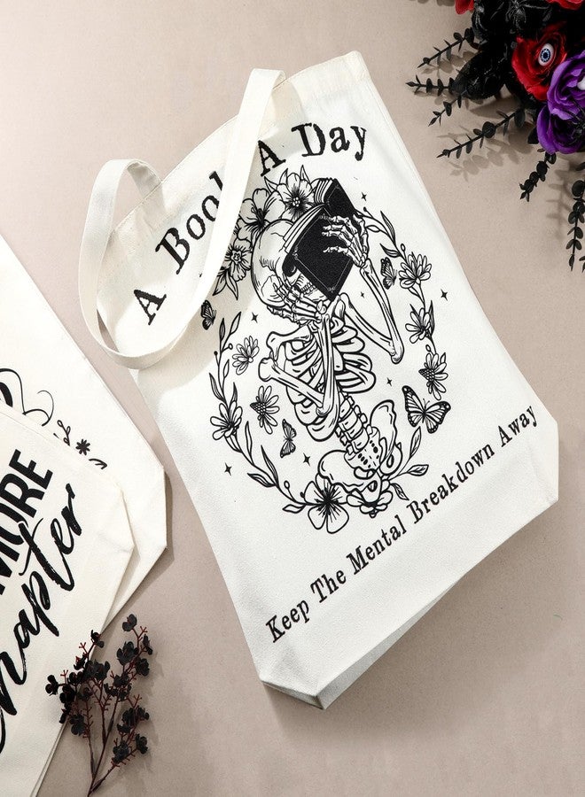 مجموعة حقائب حمل الكتب القماشية من SilTriangle، 8 قطع، هدية مثالية لعشاق الكتب في المكتبات، حقيبة قماشية قابلة لإعادة الاستخدام للنساء والرجال ومحبي القراءة والمعلمين وأمناء المكتبات. - Image 3